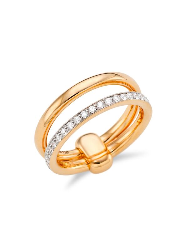 ポメラート 【送料無料】 ポメラート レディース リング アクセサリー Iconica 18K Rose Gold & Diamond Ring rose gold
