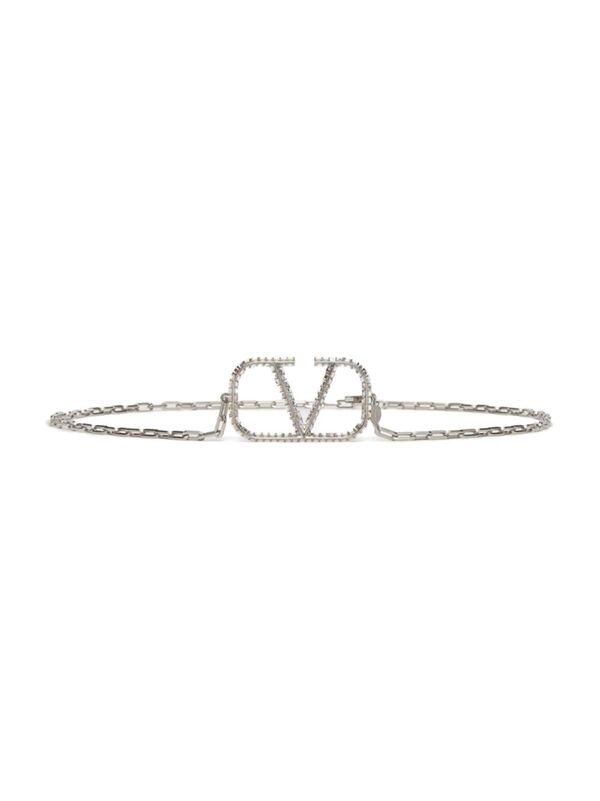 ̵ ƥ ǥ ٥ ꡼ Vlogo Signature Chain Belt palladium crystal