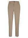  ボス メンズ カジュアルパンツ ボトムス Regular-Fit Trousers in Patterned Stretch Cotton beige
