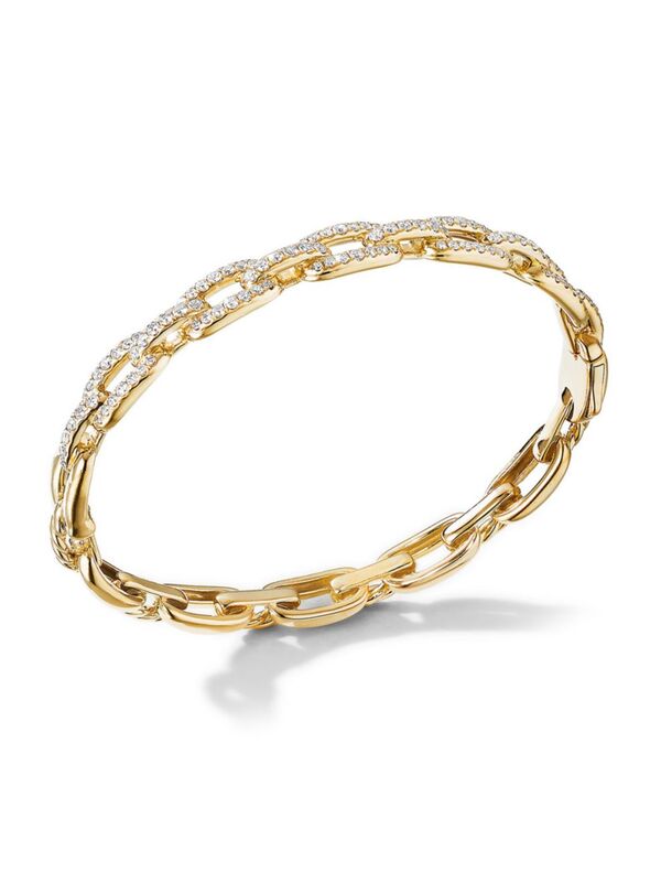 ̵ ǥӥåȡ桼ޥ ǥ ֥쥹åȡХ󥰥롦󥯥å ꡼ Stax Chain Link Bracelet in 18K Yellow Gold diamond