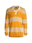 【送料無料】 エーティーエム メンズ ポロシャツ トップス Wool-Cotton Blend Striped Polo Shirt camel combo