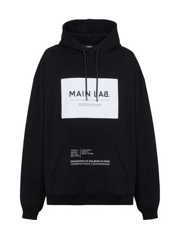 ̵ Хޥ  ѡå աǥ  Main Lab Jersey Hoodie black white