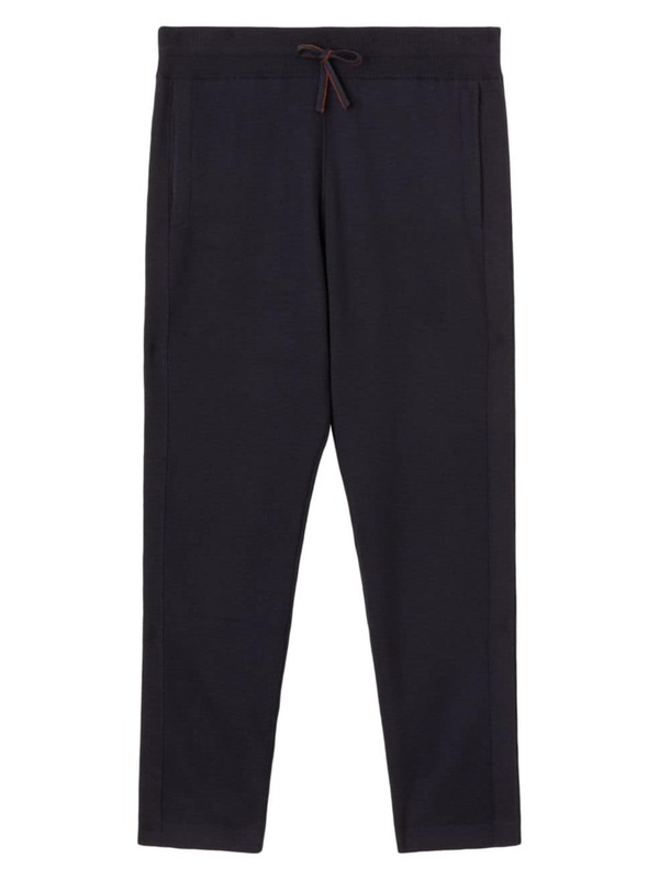 【送料無料】 ロロピアーナ メンズ カジュアルパンツ ボトムス Wool-Blend Joggers blue navy