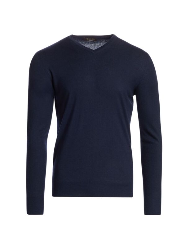 ̵ ԥ  ˥åȡ  Cashmere V-Neck Sweater blue