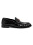 【送料無料】 ヴェルサーチ メンズ スリッポン・ローファー シューズ Medusa Leather Loafers black versace gold