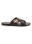 ̵ ȥࡦե   塼 Preston Logo Leather Sandals dark ebony