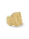 yz fCrbgE[} Y O ANZT[ Shipwreck Cigar Band Ring In 18K Yellow Gold gold