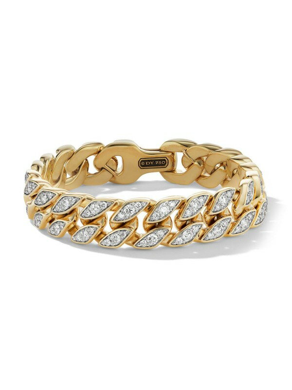 yz fCrbgE[} Y uXbgEoOEANbg ANZT[ Curb Chain Bracelet in 18K Yellow Gold diamond