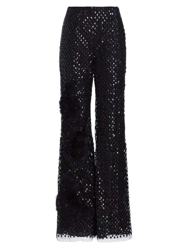 ̵ ٥륿 եåƥ ǥ 奢ѥ ܥȥॹ Sequined Party Pants black