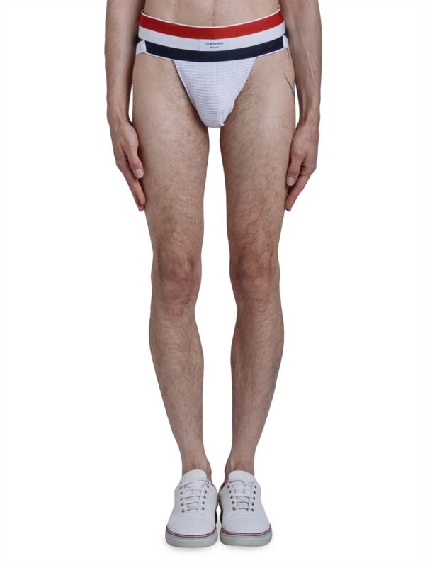 ̵ ȥ֥饦  ֥꡼եѥ  Striped Jock Strap white