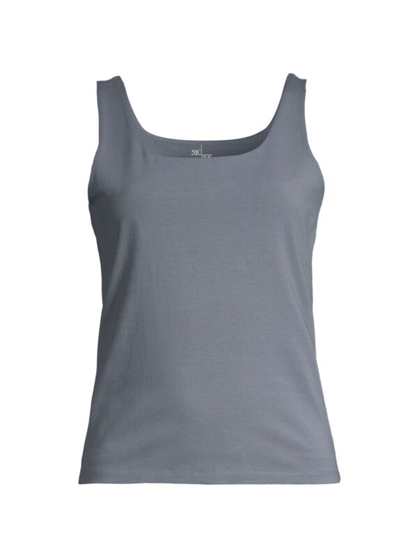 【送料無料】 ニックプラスゾーイ レディース タンクトップ トップス Perfect Scoop-Neck Tank slate