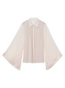 【送料無料】 レイス レディース シャツ ブラウス トップス Magda Pleated Bell-Sleeve Blouse beige