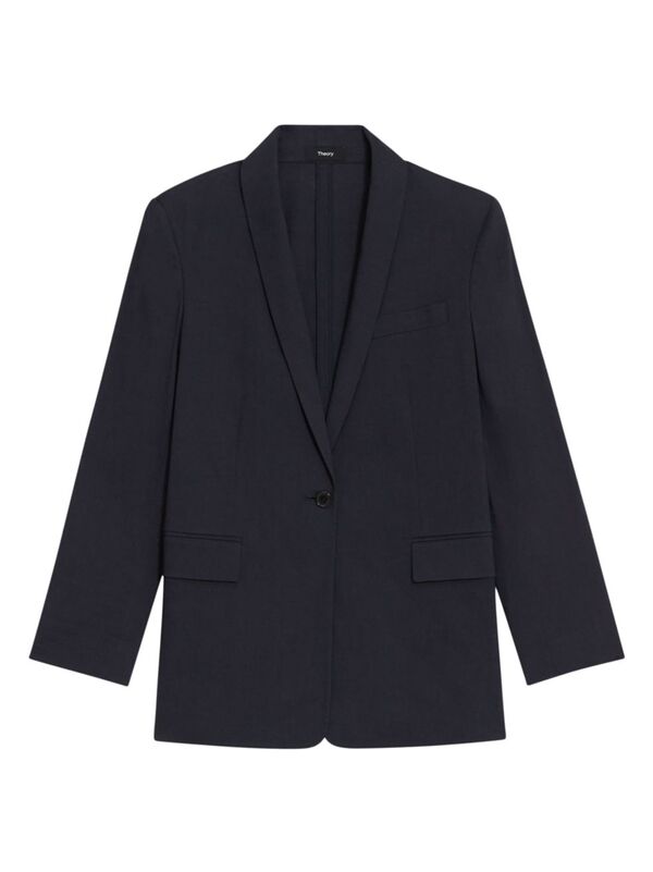 セオリー アウター レディース 【送料無料】 セオリー レディース ジャケット・ブルゾン ブレザー アウター Rolled-Sleeve One-Button Blazer concord