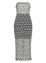 ミリ― 【送料無料】 ミリー レディース ワンピース トップス Geometric Star Lace Midi-Dress black white