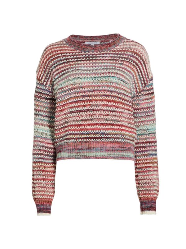 【送料無料】 ヴェロニカ ベアード レディース ニット・セーター アウター Asmara Striped Cotton Sweater pink multi