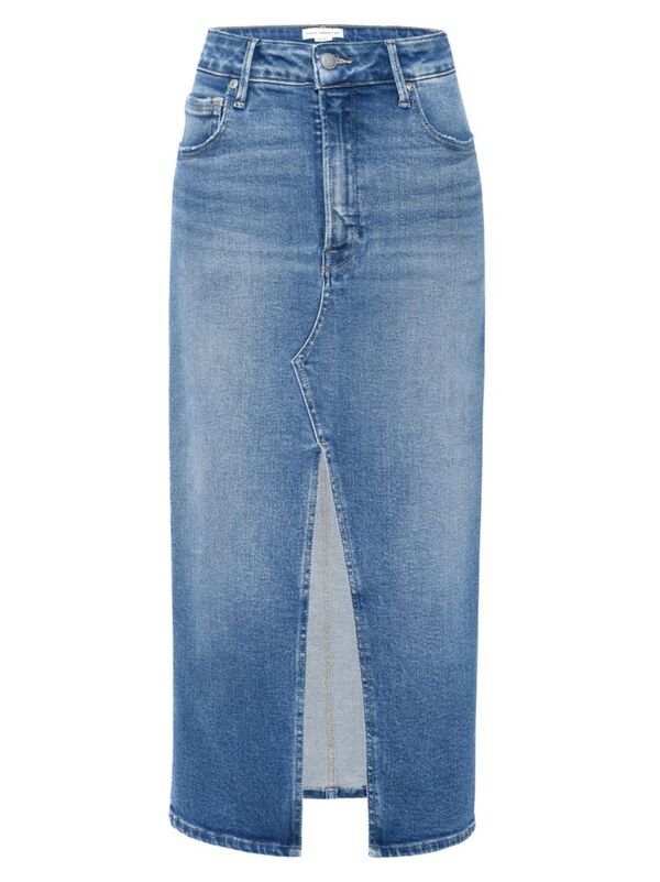  グッドアメリカン レディース スカート ボトムス Denim Slit-Front Midi-Skirt blue