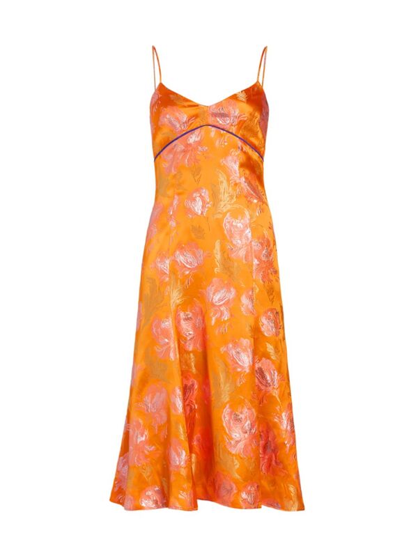 【送料無料】 エトロ レディース ワンピース トップス Floral Jacquard Slip Dress orange