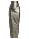 【送料無料】 リックオウエンス レディース スカート ボトムス Dirt Pillar Metallic Maxi Skirt gun metal