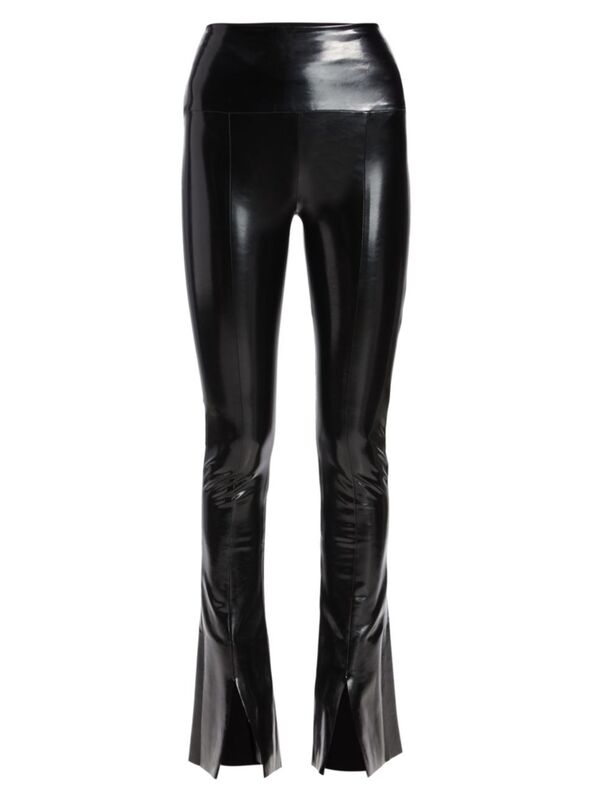 楽天ReVida 楽天市場店【送料無料】 ノーマカマリ レディース レギンス ボトムス Spat Faux Patent-Leather Leggings black