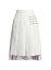 ̵ ȥ֥饦 ǥ  ܥȥॹ Frayed Pleated Midi-Skirt white