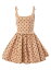 ̵ 饤ʥإ ǥ ԡ ȥåץ Polka-Dot Flared Minidress tan multi