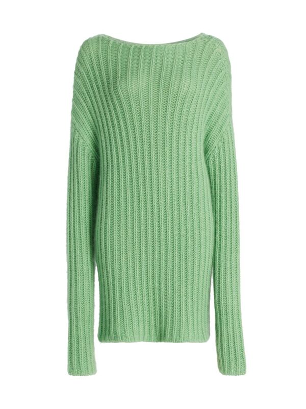 ̵   ǥ ˥åȡ  Marnie Long Cashmere Sweater green