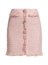 【送料無料】 ジャンバティスタ ヴァリ レディース スカート ボトムス Sequin-Embellished Tweed Miniskirt pink multi