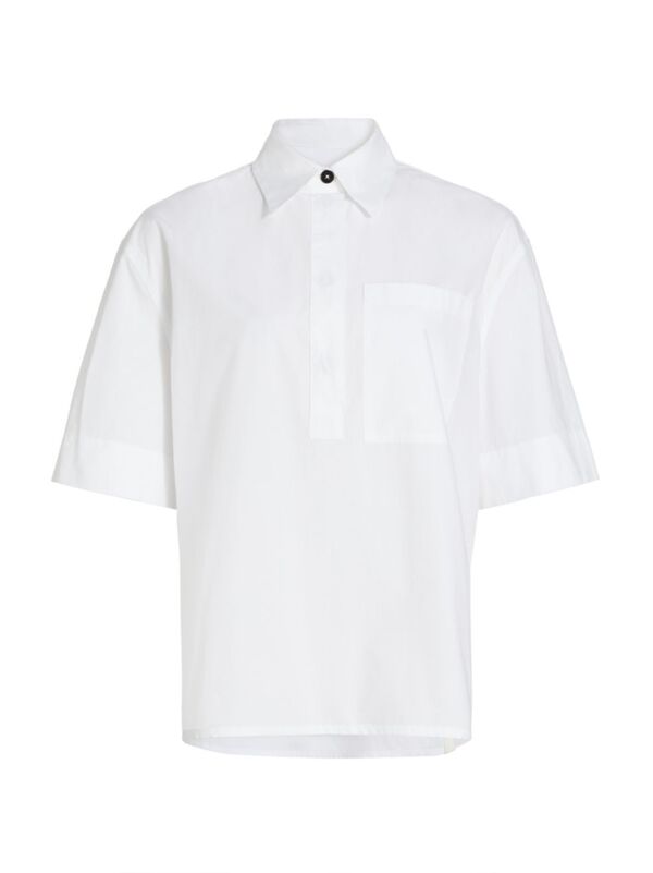 ̵ 롦 ǥ ݥ ȥåץ Cotton Short-Sleeve Polo Shirt optic white