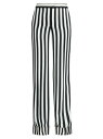 【送料無料】 モスキーノ レディース カジュアルパンツ ボトムス Archive Stripes Wide-Leg Pants black white