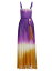 【送料無料】 オスカー デ ラ レンタ レディース ワンピース トップス Pintuck Abstract Ombre Silk Ch..