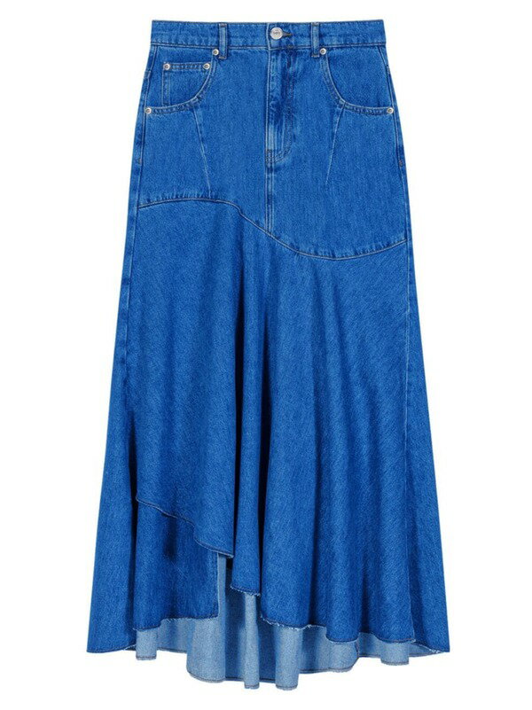 【送料無料】 マージュ レディース スカート ボトムス Asymmetrical Denim Skirt blue