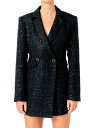 yz GhX[Y fB[X WvX[c gbvX Tweed Blazer Romper black