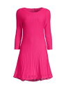 ミリ― 【送料無料】 ミリー レディース ワンピース トップス Tabitha Ribbed Godet Minidress milly pink