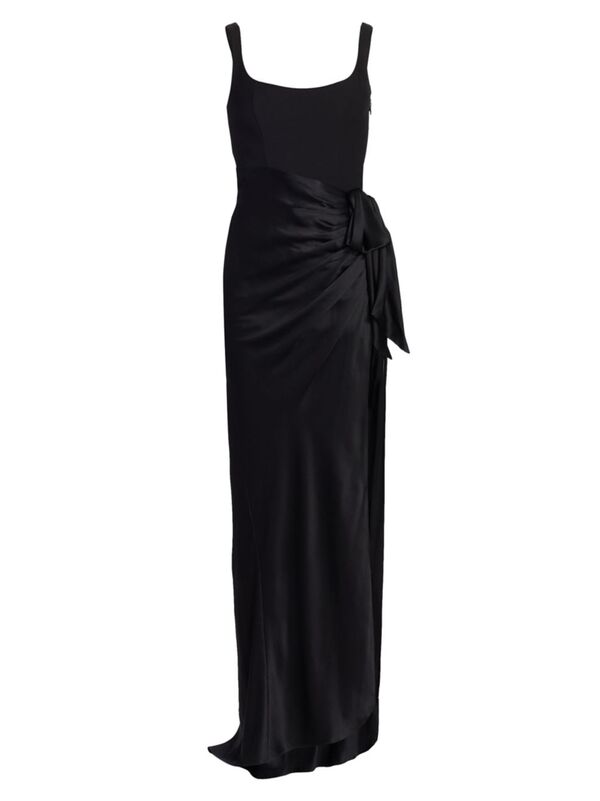  サンク ア セプト レディース ワンピース トップス Marian Draped Gown black