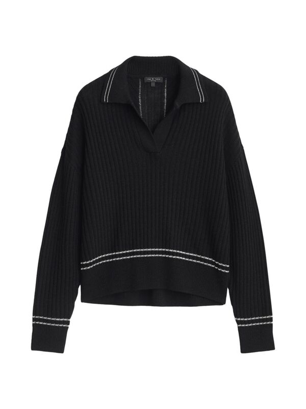 【送料無料】 ラグアンドボーン レディース ニット・セーター アウター Monti Polo Sweater black