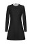 ̵ ƥ ǥ ԡ ȥåץ Crepe Couture Short Dress black