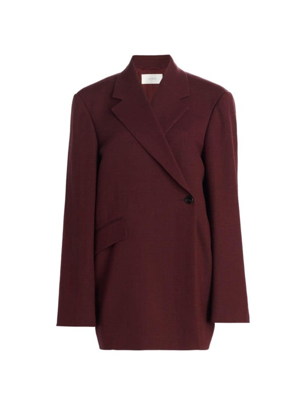 【送料無料】 ザ ロウ レディース ジャケット・ブルゾン ブレザー アウター Azul Virgin Wool Blazer burgundy