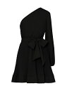 ミリ― 【送料無料】 ミリー レディース ワンピース トップス Linden Pleated One-Shoulder Minidress black