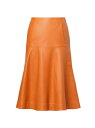 【送料無料】 エキプモン レディース スカート ボトムス La Rue Saint Honore Alexa Leather Midi-Skirt autumnal