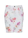 【送料無料】 ジェン7 レディース スカート ボトムス Floral Denim Pencil Skirt in bloom