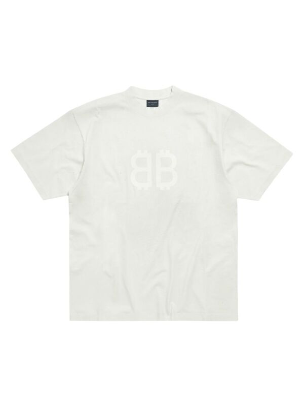 【送料無料】 バレンシアガ メンズ Tシャツ トップス Crypto T-Shirt white