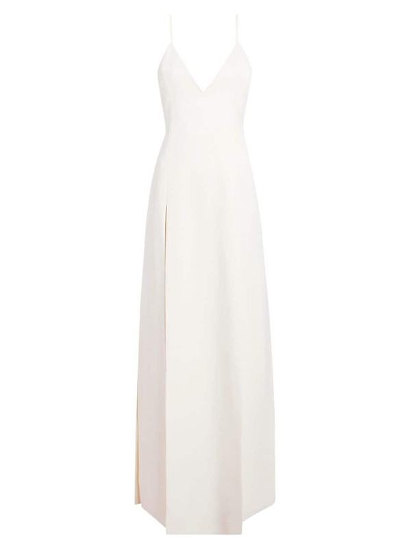 ̵  ǥ ԡ ȥåץ Nonya Crepe Satin Maxi Slipdress chalk