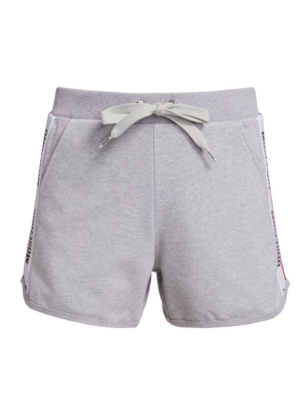 楽天ReVida 楽天市場店【送料無料】 モスキーノ レディース ナイトウェア アンダーウェア Logo Tape Sweat Shorts grey