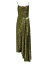 ̵   ǥ ԡ ȥåץ Asymetric Sequin & Chiffon Slipdress avocado