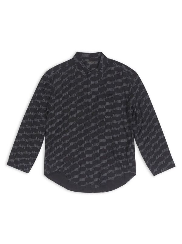 ̵ Х󥷥 ǥ  ȥåץ BB Monogram Minimal Shirt black grey