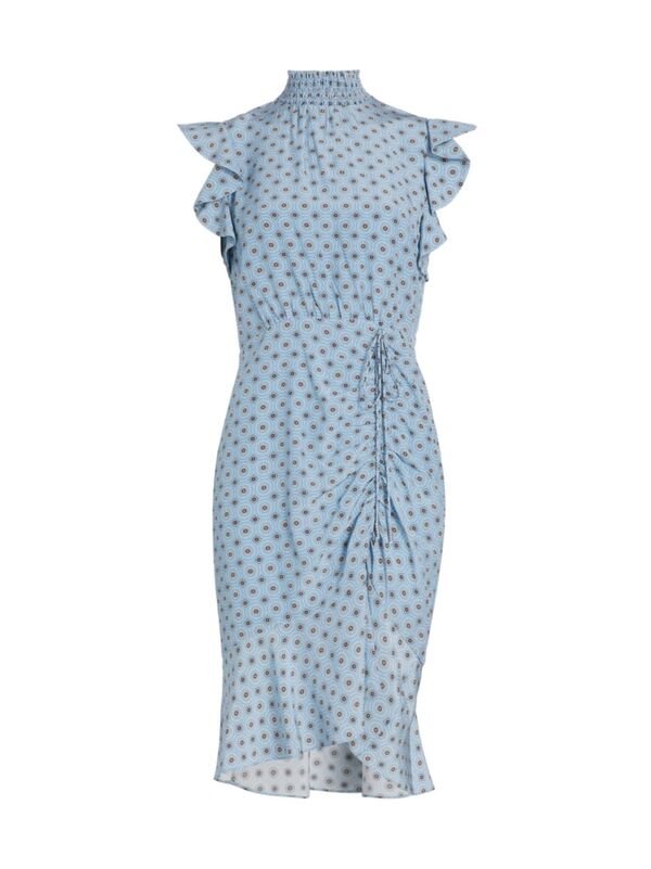  エリータハリ レディース ワンピース トップス The Isabella Asymmetric Floral Dress sun blue print