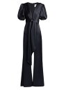  ガルバン レディース ジャンプスーツ トップス Eden Tie-Waist Wide-Leg Jumpsuit midnight