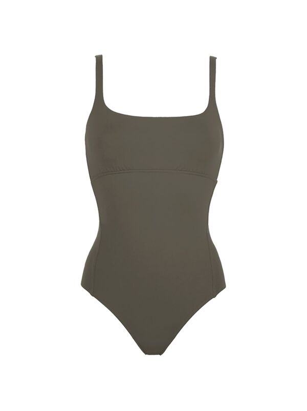 ̵ 쥹 ǥ 岼å  Arnaque Square-Neck One-Piece Swimsuit olive noire