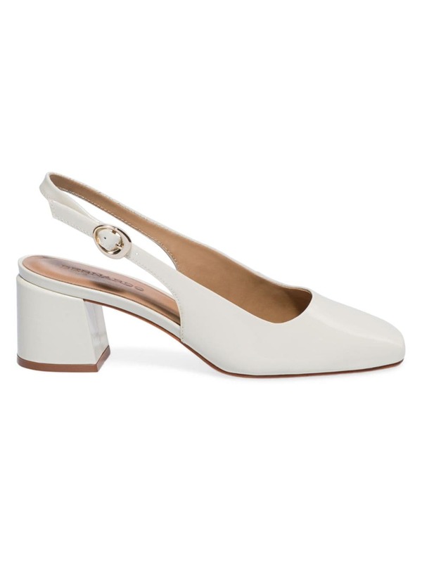  ベルナルド レディース サンダル シューズ Alexia Patent Block Heels Sling eggshell