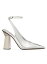 ̵ ƥ ǥ ѥץ 塼 One Stud Hyper Pumps In Mirror-Effect Calfskin silver